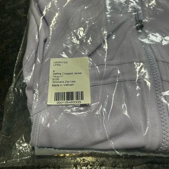Lululemon Define Cropped Jacket *Nulu LAVENDER FROST - Size 8 - Picture 6 of 8